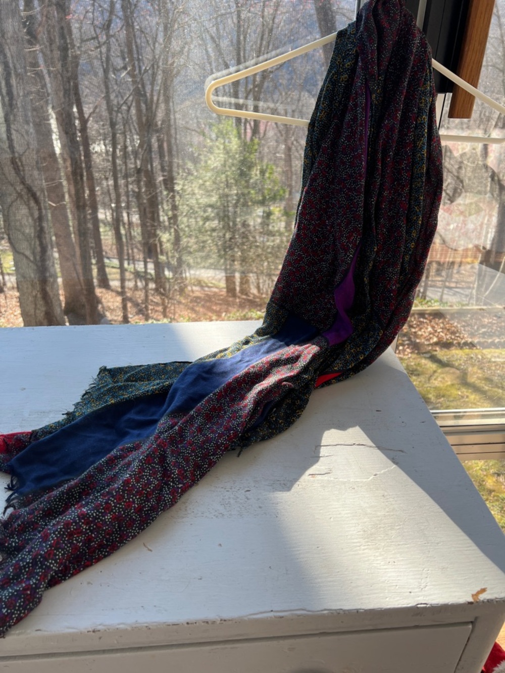 Lightweight Multicolor Women's Scarf - Fashionable Printed Wrap